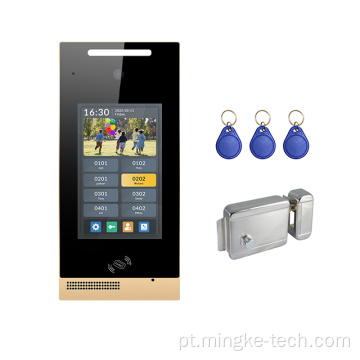 IP System de 8 polegadas Touch Screen Video Doorbell